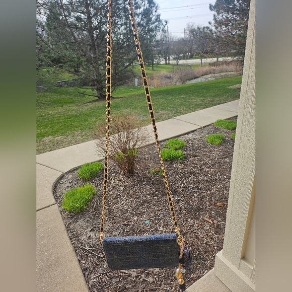 EUC Chanel Deauville Tweed Continental Long Wallet - Picture 9 of 10